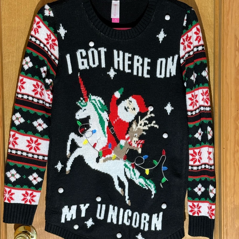No Boundaries Black Knit Sweater
